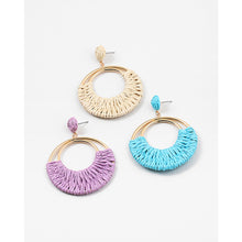 Load image into Gallery viewer, Raffia Summer Earring (2 Colors)
