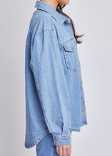 Load image into Gallery viewer, Dolly Denim Shacket
