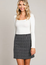 Load image into Gallery viewer, Check Mate Tweed Mini Skirt
