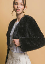 Load image into Gallery viewer, Adore Crop Faux Fur Jacket
